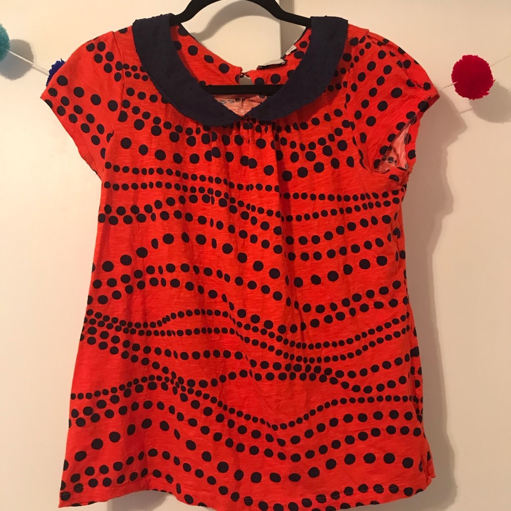 Anthropologie Postal Stamp Blouse